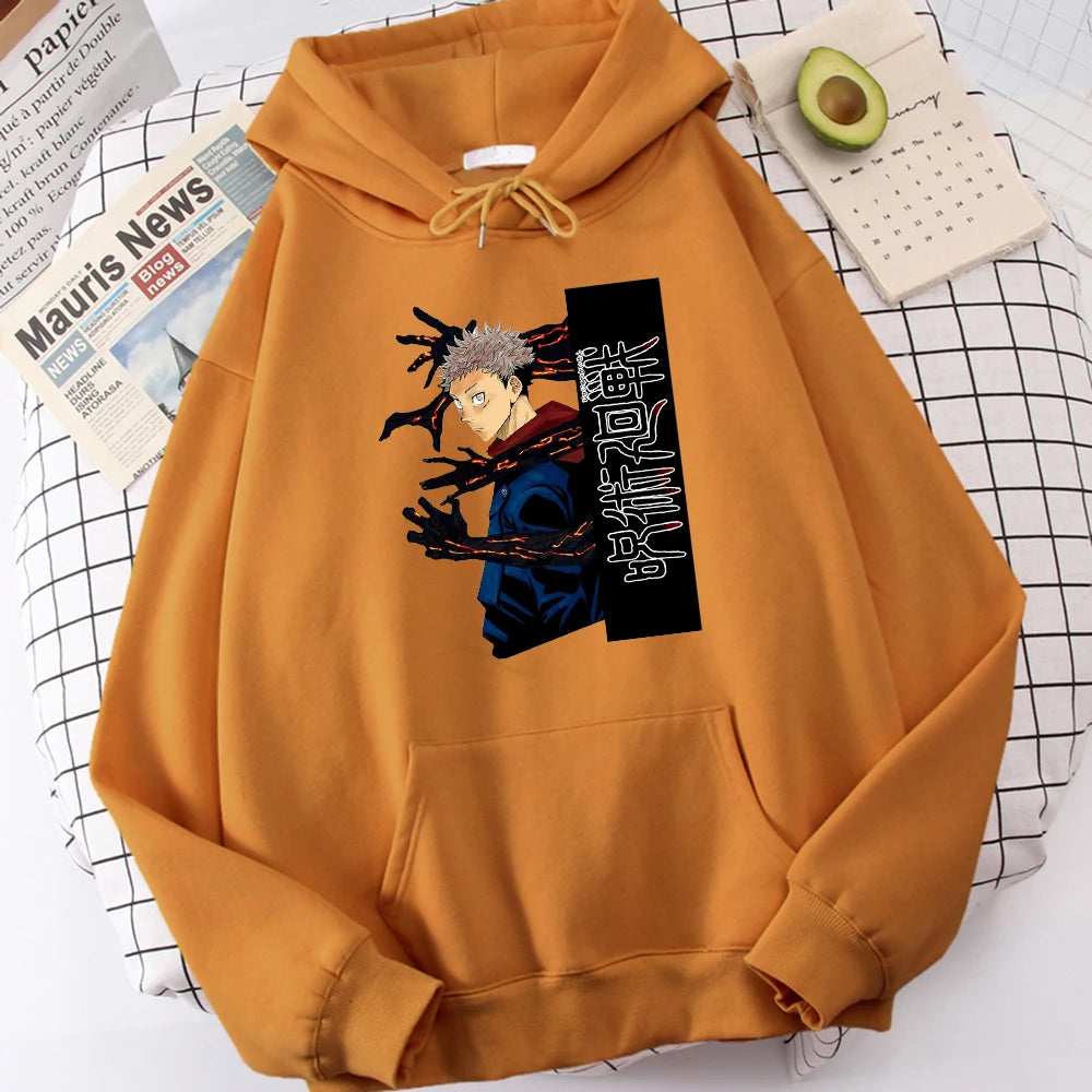 Jujutsu Kaisen Itadori Yuuji Anime Prints Hoodie