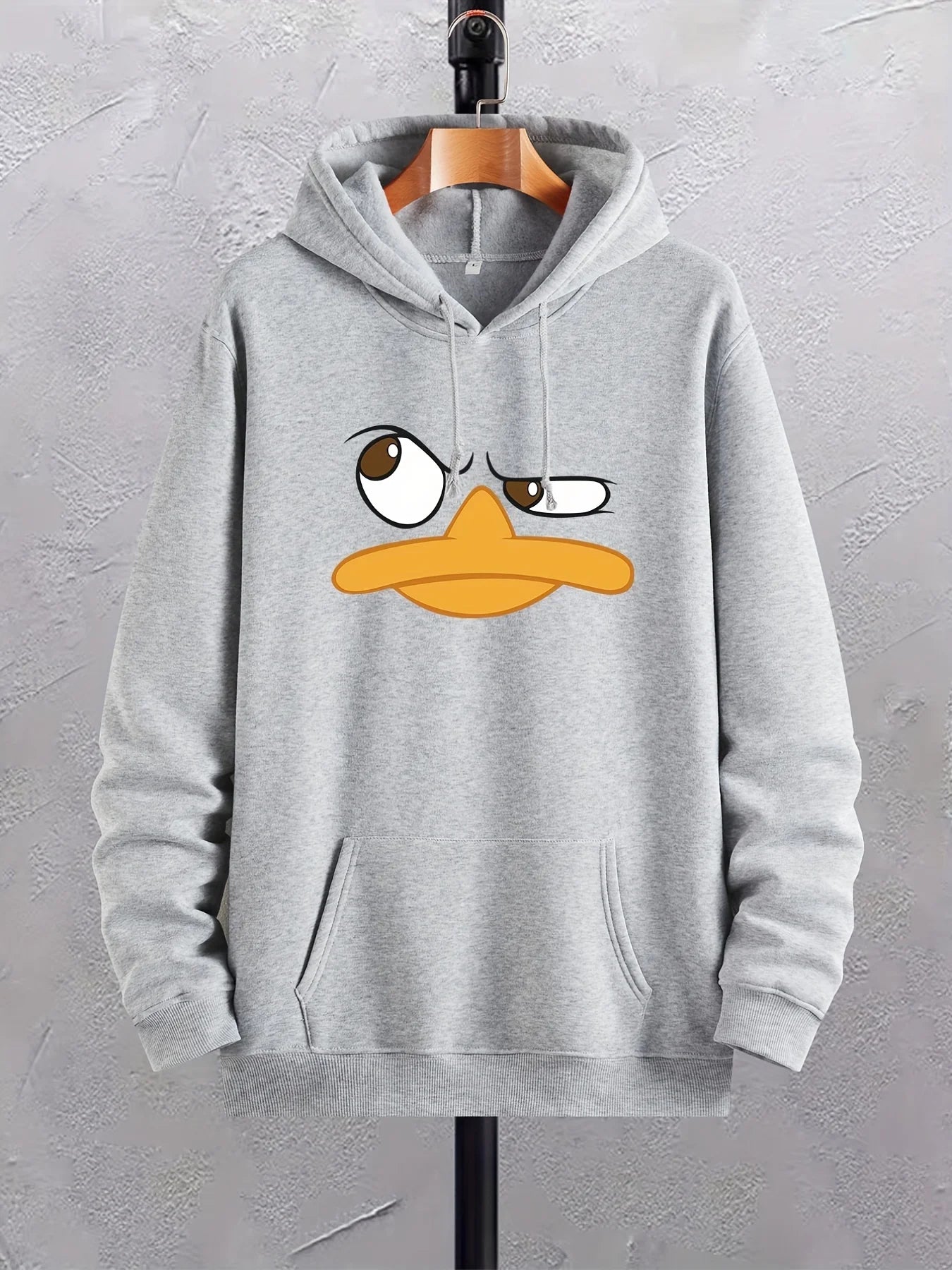 Cartoon Duck Print Hoodies