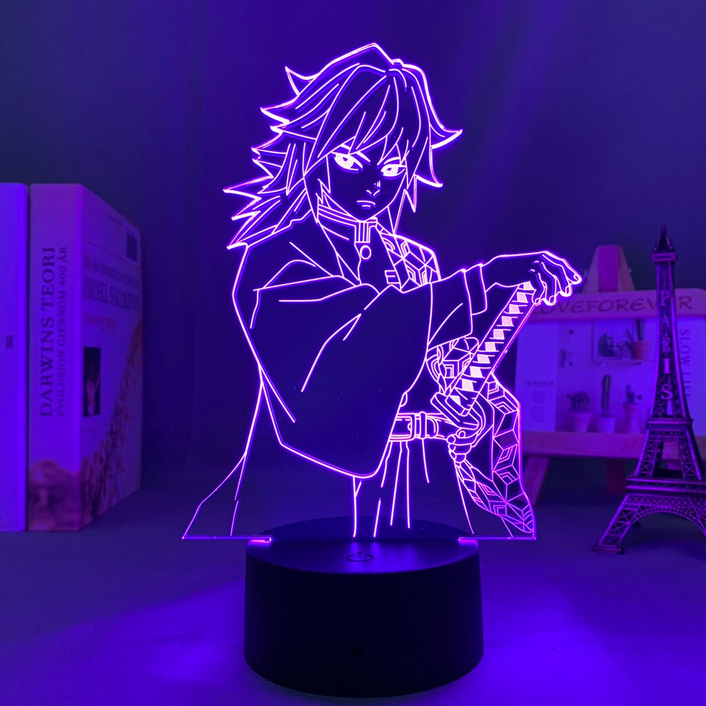 Demon Slayer Giyu Tomioka 3D Lamp