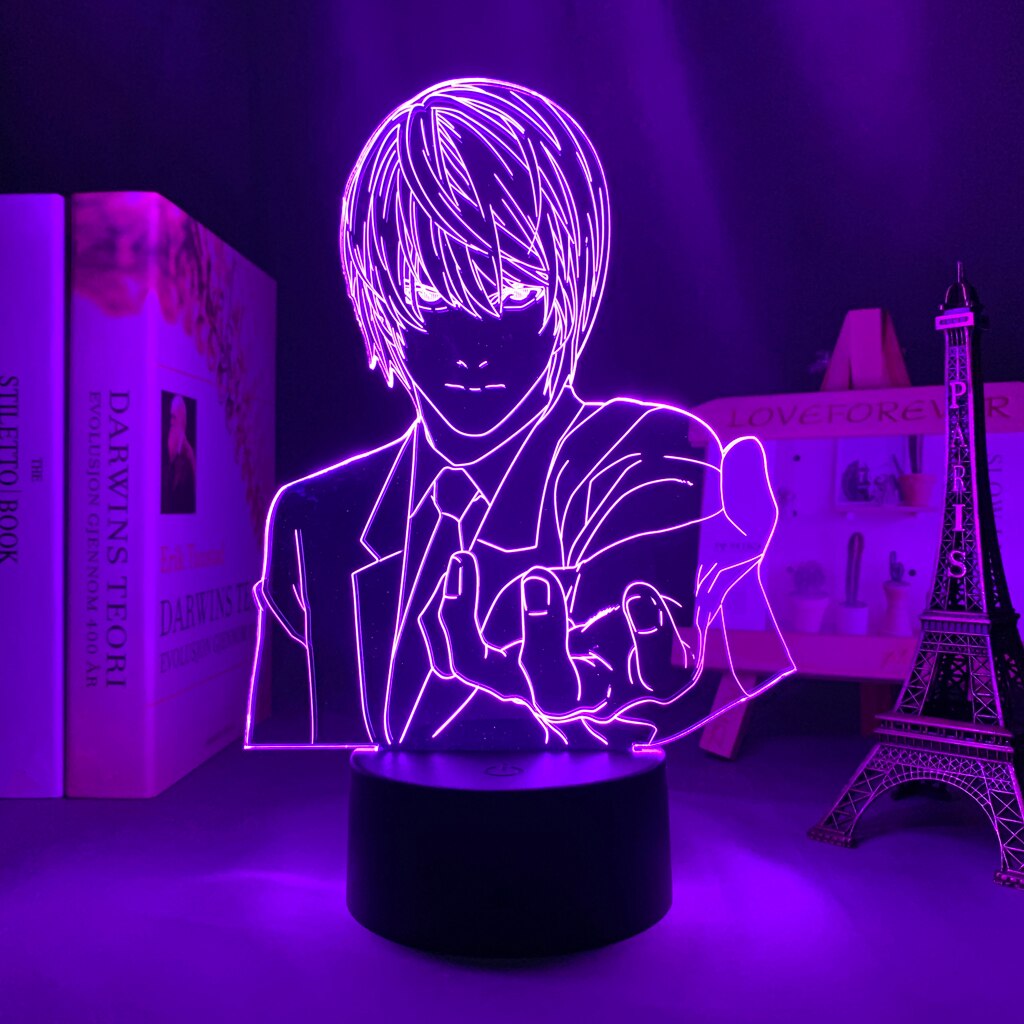 Death Note Light Yagami 3D Lamp