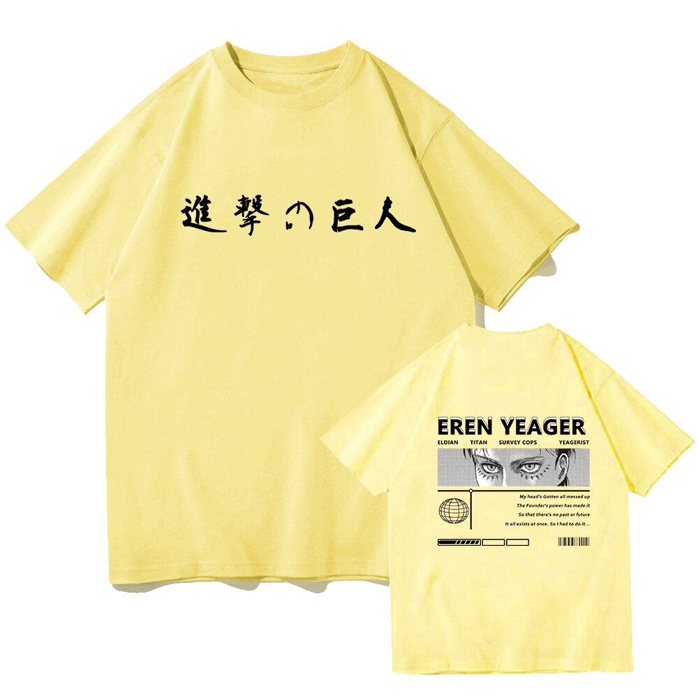 Attack On Titan Eren Yeager Printed T-Shirt