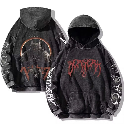 Berserk Vintage Washed Hoodie