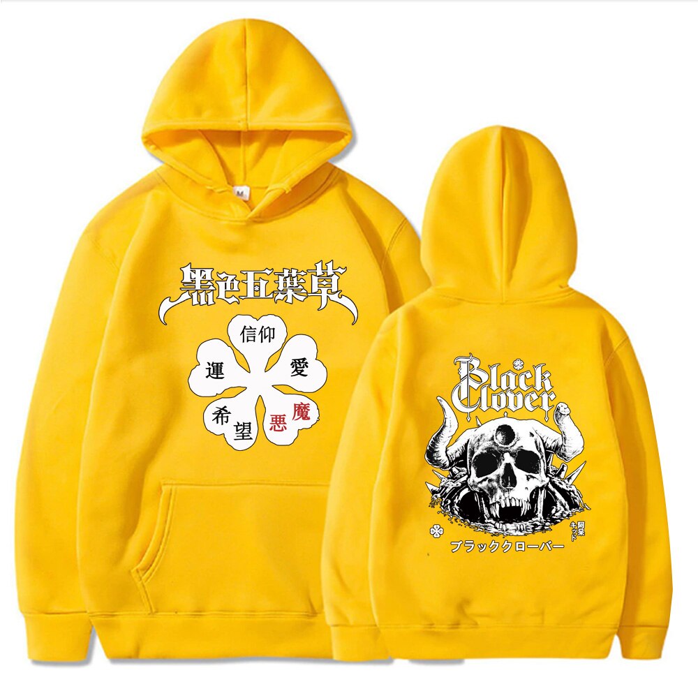 Black Clover Logo Pullovers Hoodie