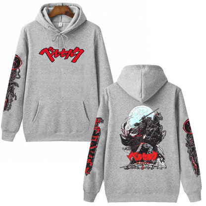 Berserk Logo Hip Hop Long Sleeve Hoodie