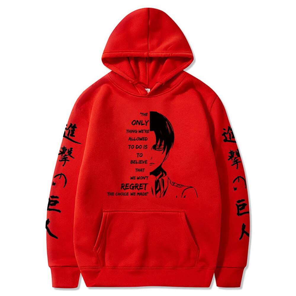 Anime Attack On Titan Ackerman Graphic Hoodies