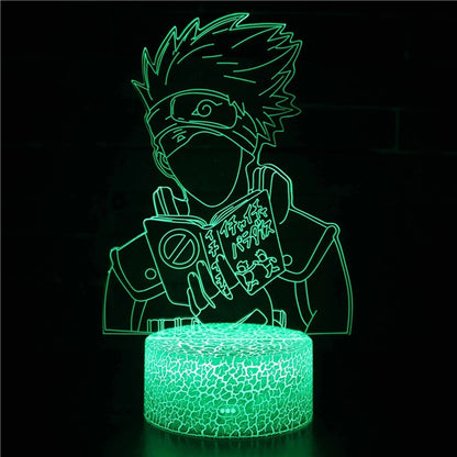 Naruto Uzumaki Akatsuki Kakashi Hatake 3D Table Lamp