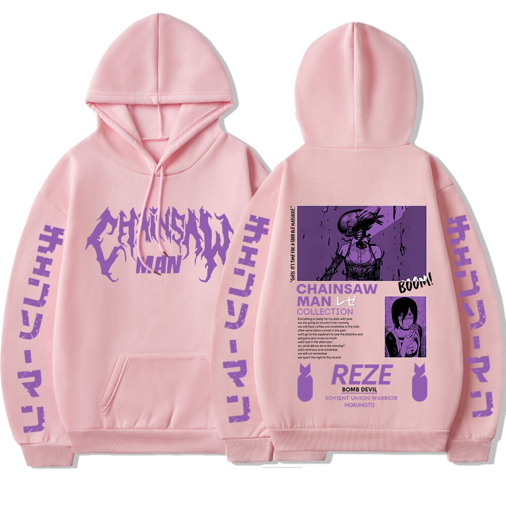 Chainsaw Man Reze Print Hoodie