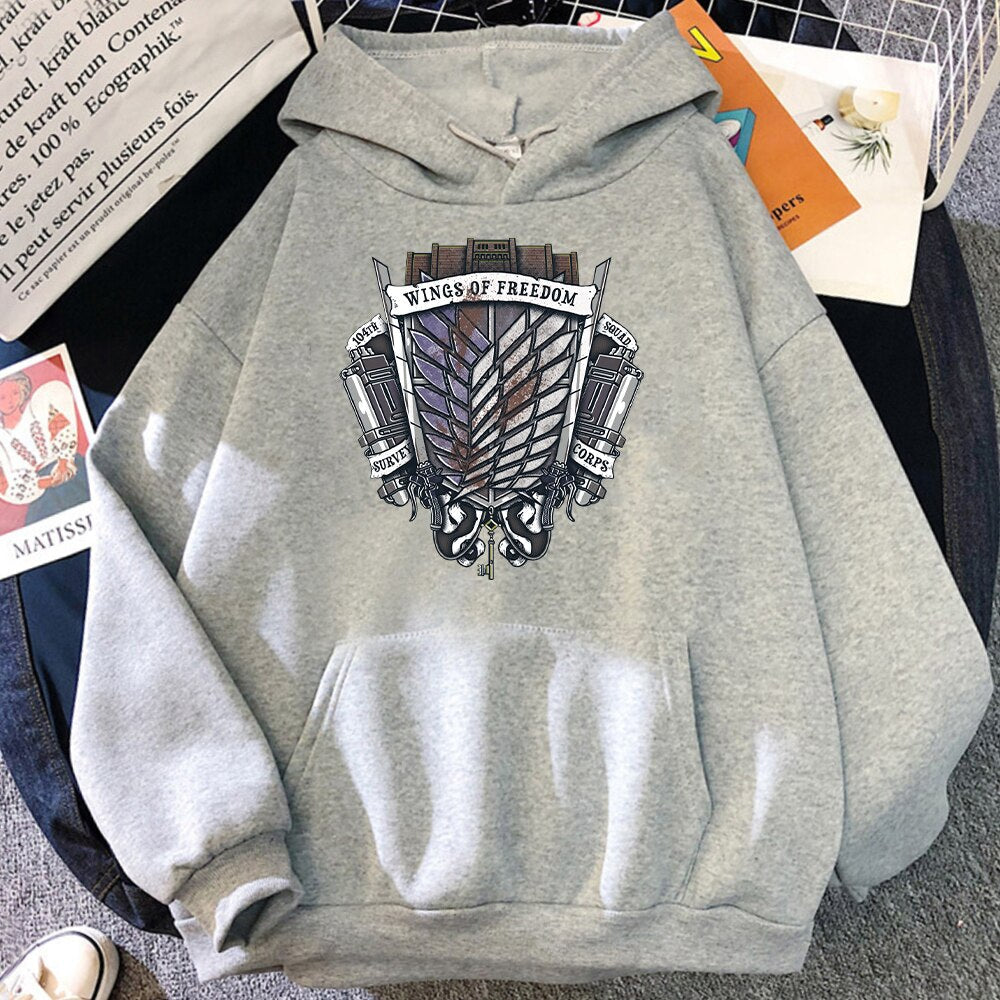 Attack On Titan Survey Corps Crest Hoodies