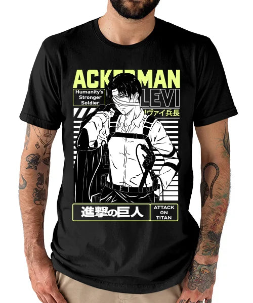 Attack on Titan Capitán Levi Batalla Final T-Shirt