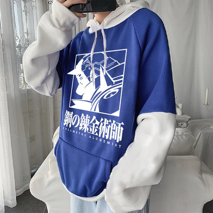 Anime Fullmetal Alchemist Alphonse Elric Graphic Hoodie