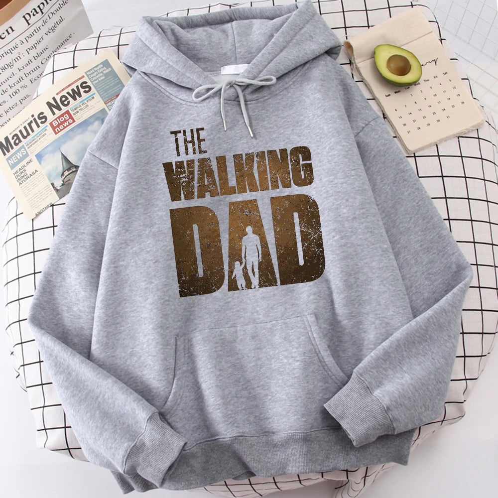 The Walking Dad Printing Hoodie