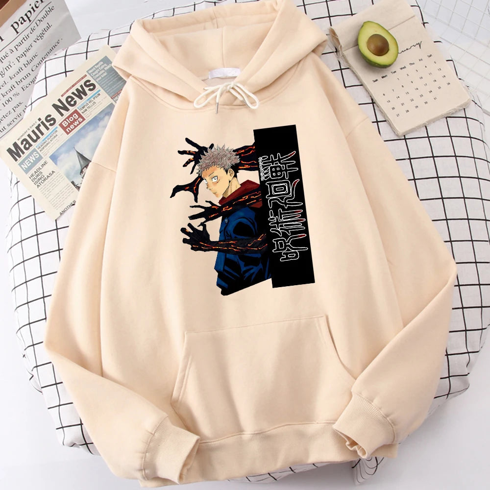 Jujutsu Kaisen Itadori Yuuji Anime Prints Hoodie