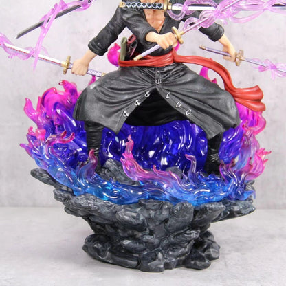 One Piece Roronoa Zoro Ashura Three Heads And Six Arms Nine Sabres Flow Action Figure