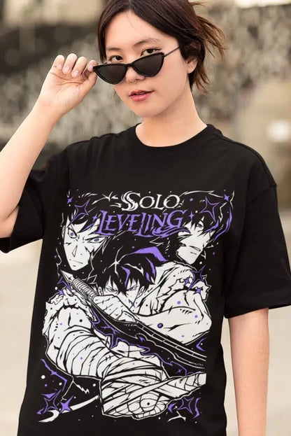 Solo Leveling Sung Jinwoo Liu Zhigang T-Shirt