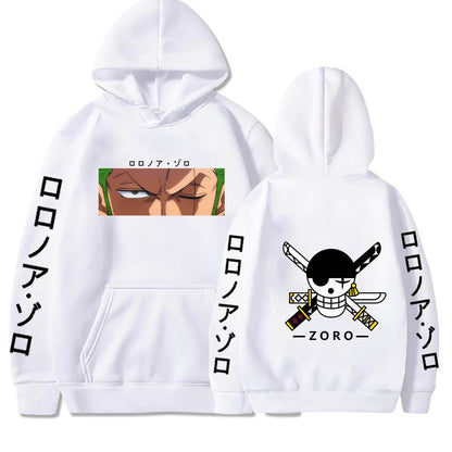 Roronoa Zoro Print Hooded