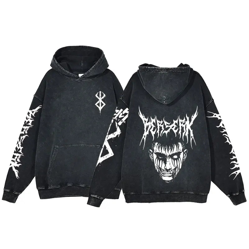 Berserk Acid Washed Hoodie