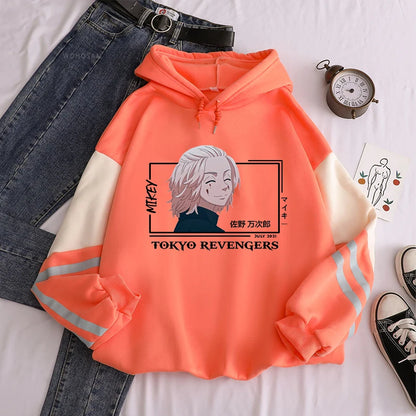 Tokyo Revengers Smiling Mikey Patchwork Hoodie