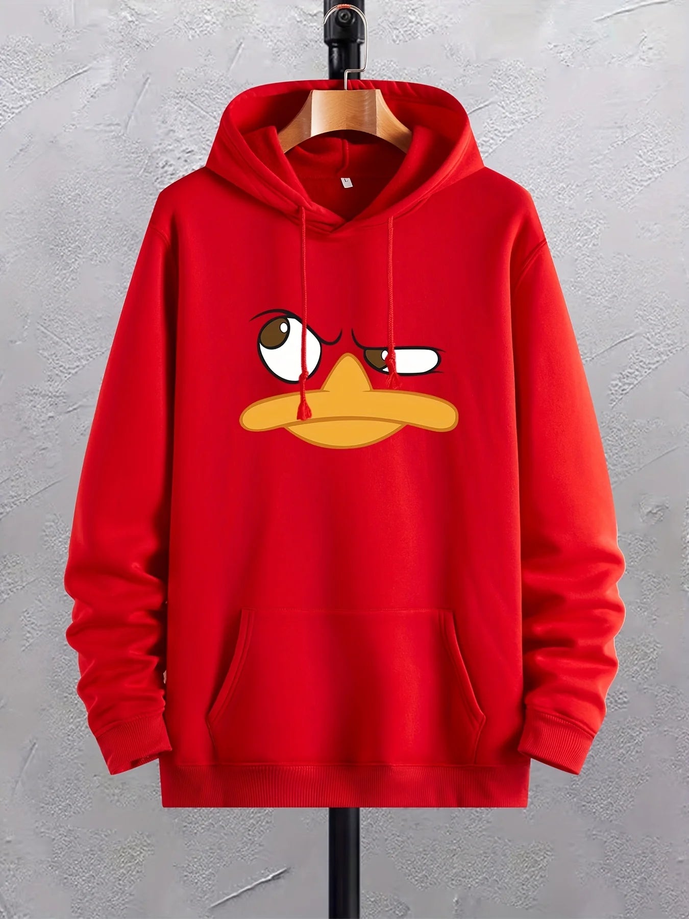 Cartoon Duck Print Hoodies