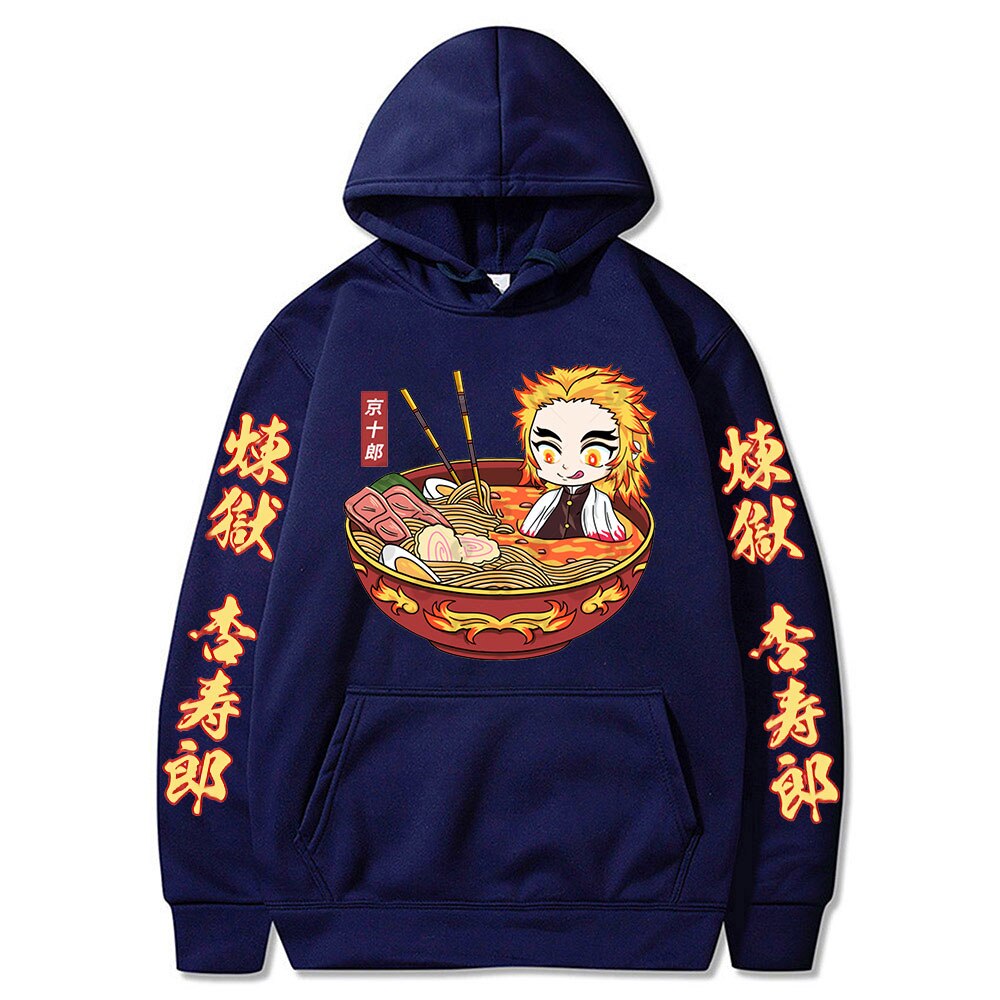 Demon Slayer Kyojuro Rengoku The Flame Hashira Print Hoodie