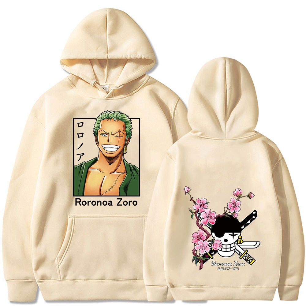 One Piece Roronoa Zoro Prints Pullover Hoodies