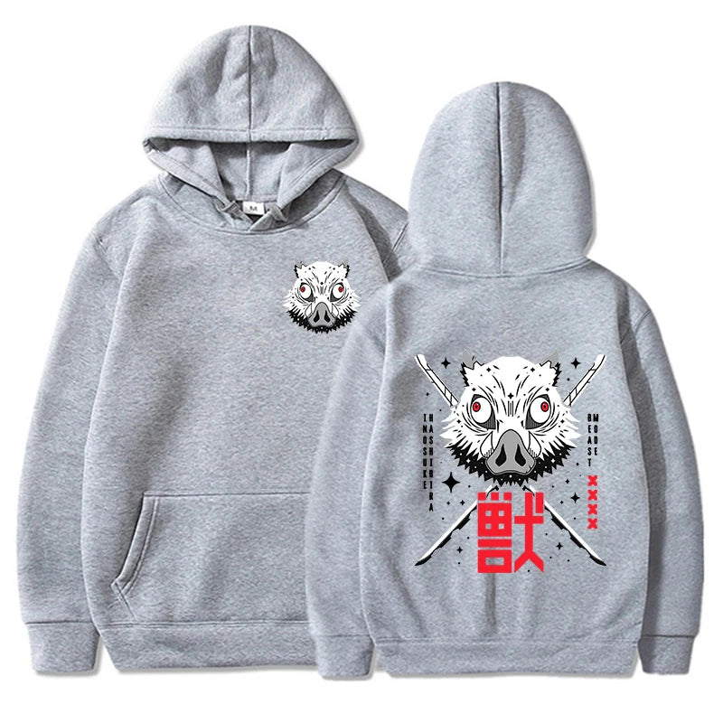 Demon Slayer Hashibira Inosuke Printed Hoodies