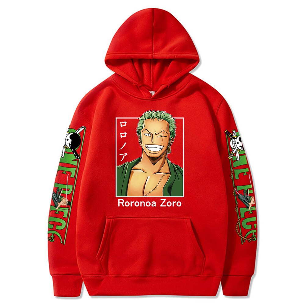 One Piece Roronoa Zoro Printed Hoodie