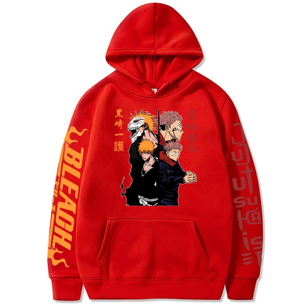 Yuji Itadori Kurosaki Ichigo Print Hoodie