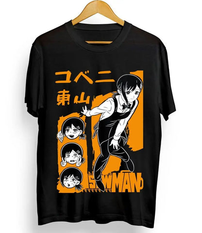 =Denji & Makima Chainsaw Man Pochita Horror Shirt