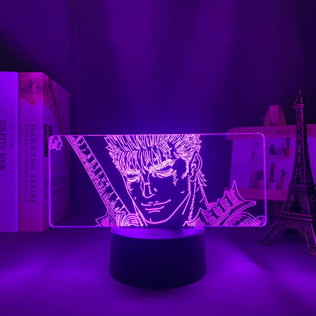 Anime Berserk Guts 3D Lamp