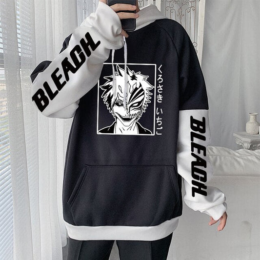 Bleach Gothic Streetwear Long Sleeve Hoodie