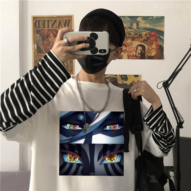 Demon Slayer Akaza Douma Eyes Horror T-Shirts