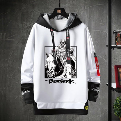 Anime Berserk Patchwork Print Hooded