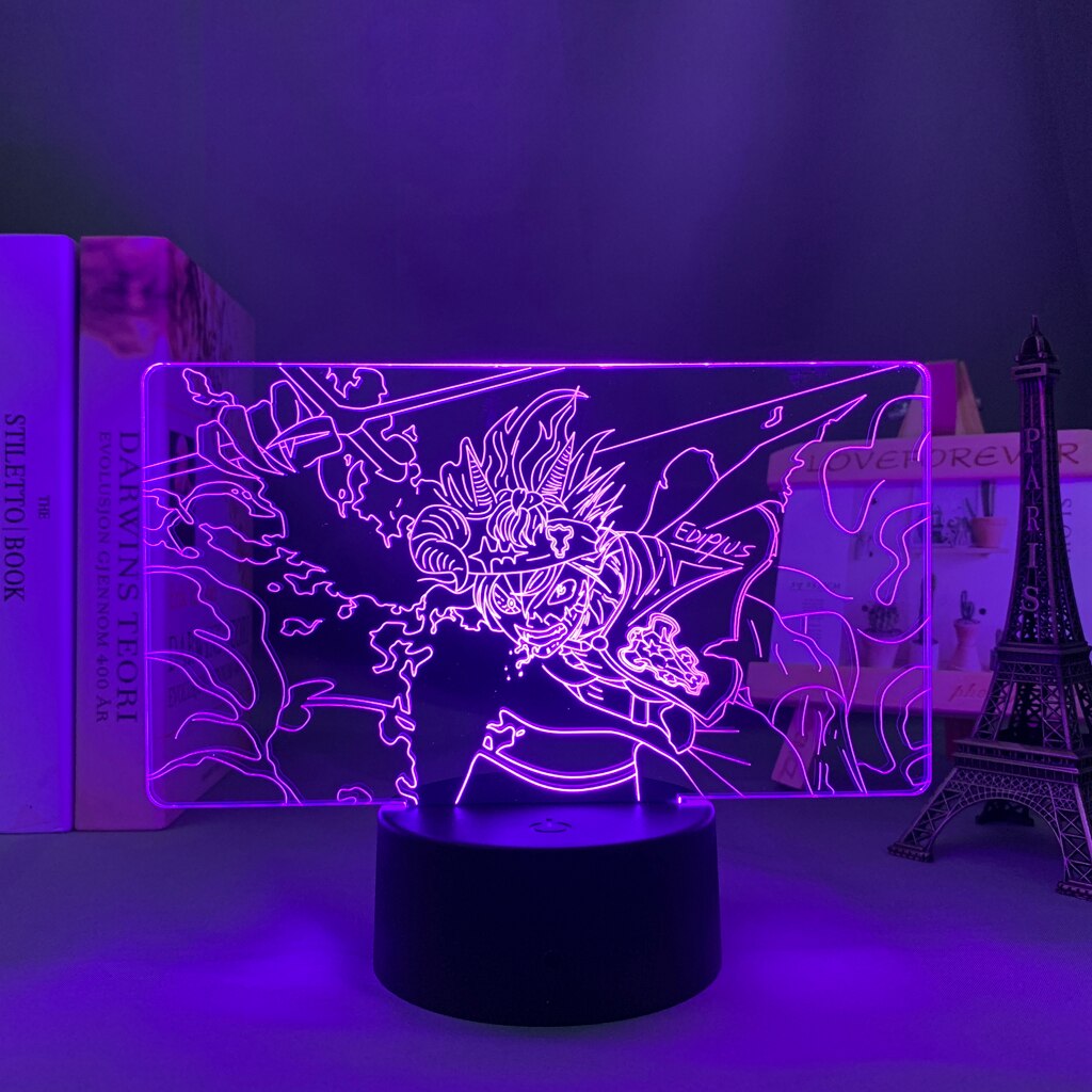 Black Clover Asta 3D Lamp