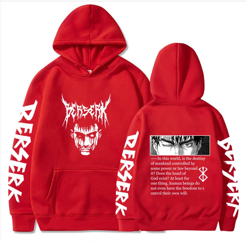 Anime Berserk Guts Eyes Gothic Hoodie