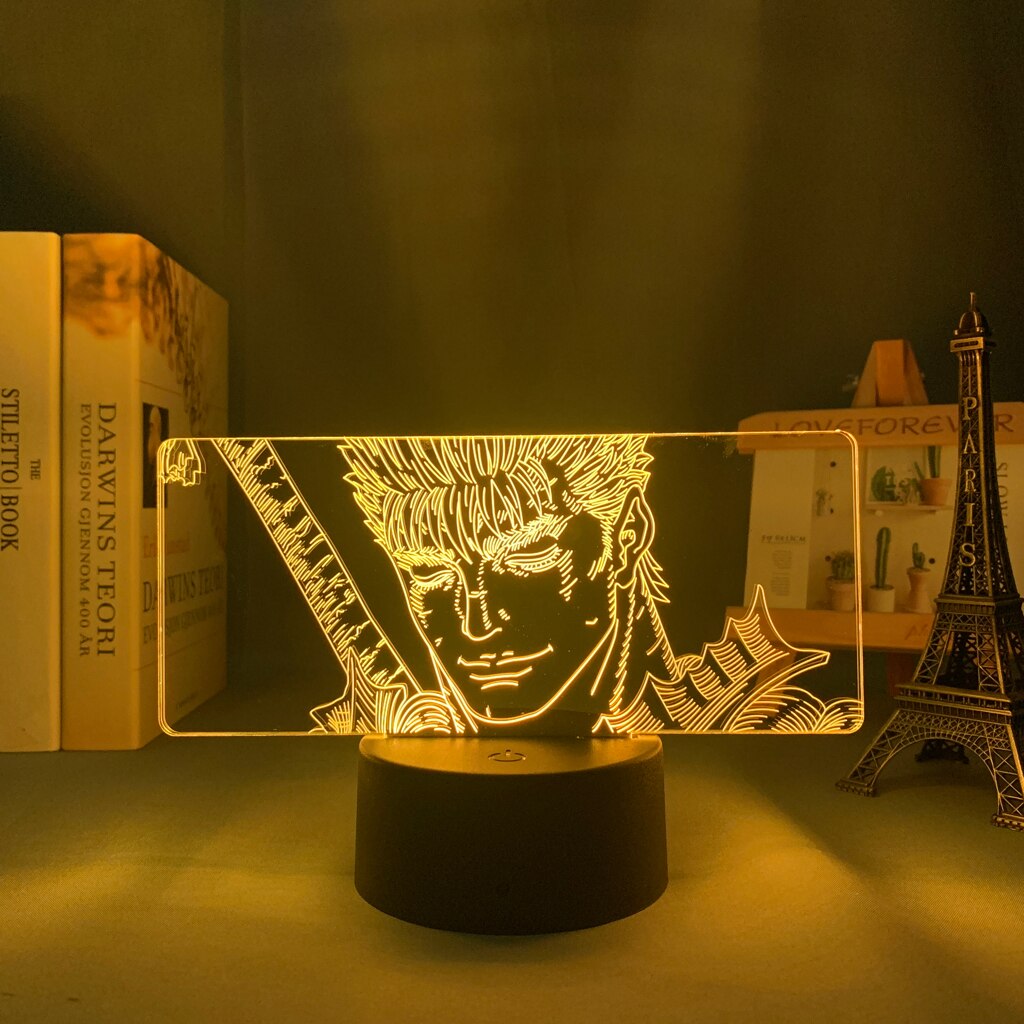 Anime Berserk Guts 3D Lamp