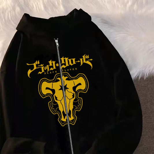 Black Clover Zipper Hoodies