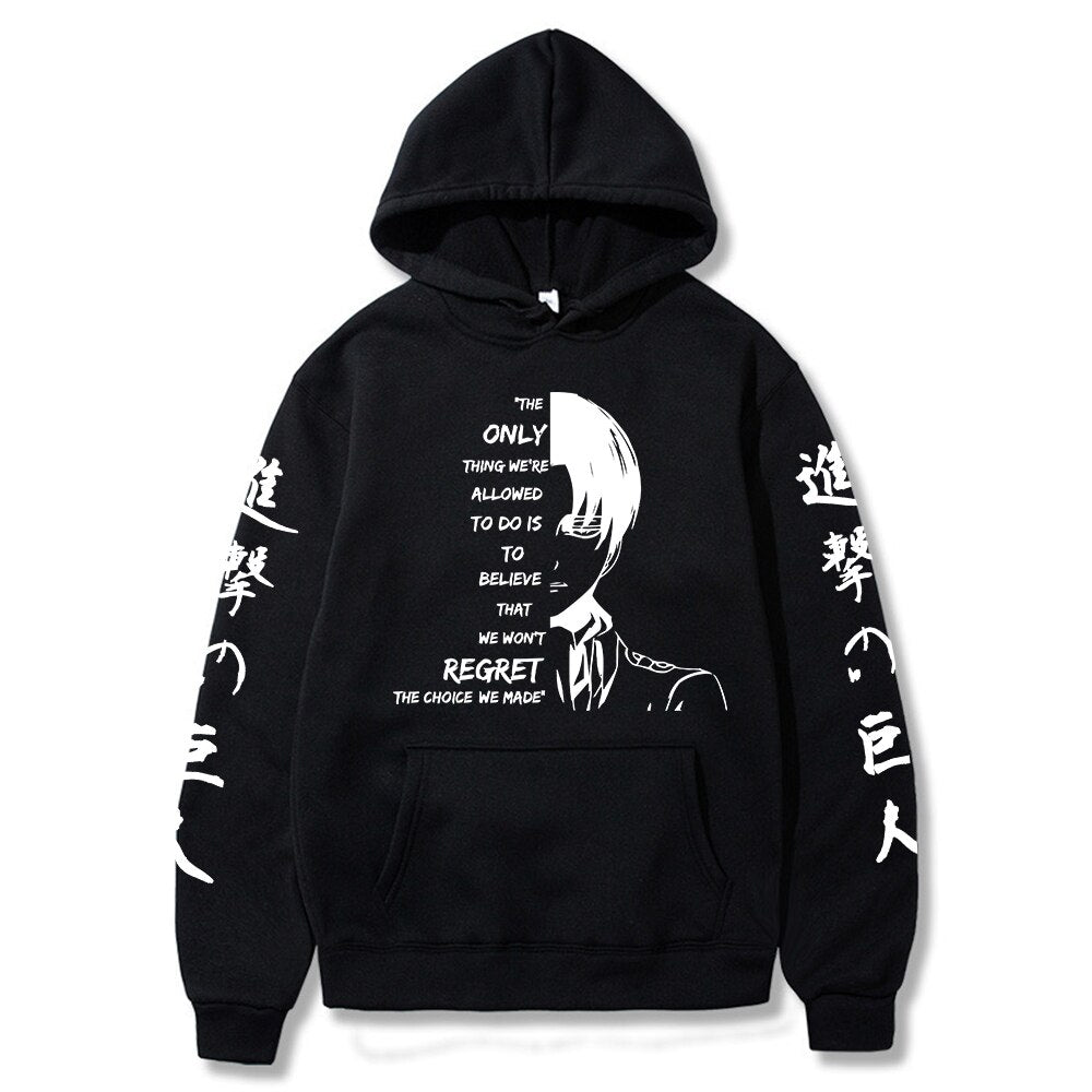 Anime Attack On Titan Ackerman Graphic Hoodies