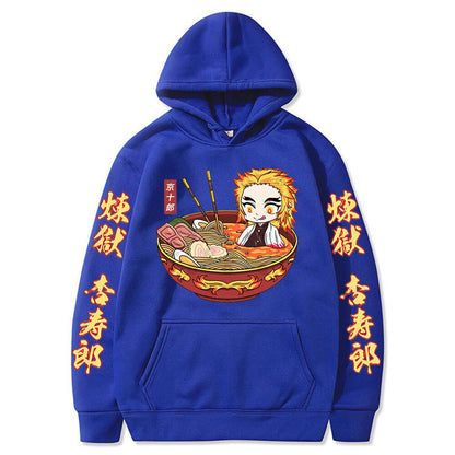 Demon Slayer Kyojuro Rengoku The Flame Hashira Print Hoodie