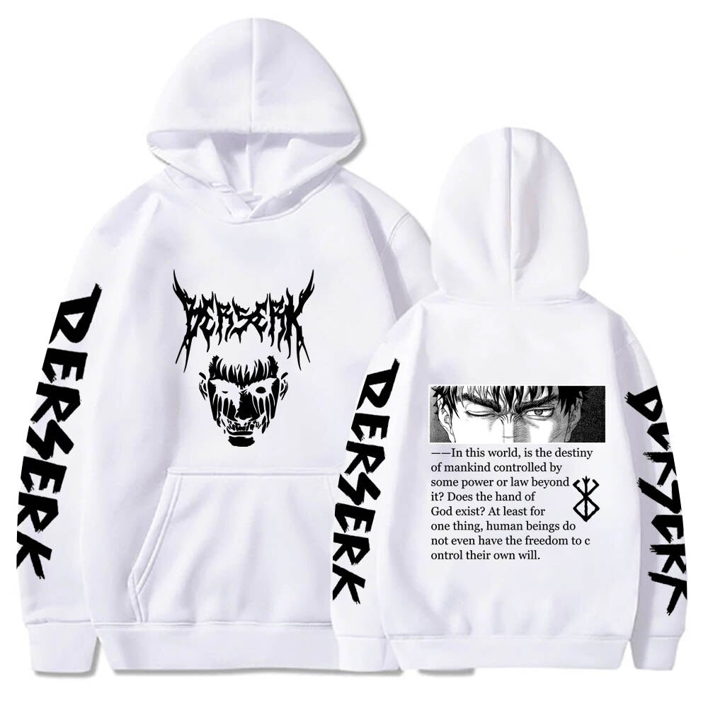 Anime Berserk Guts Eyes Gothic Hoodie