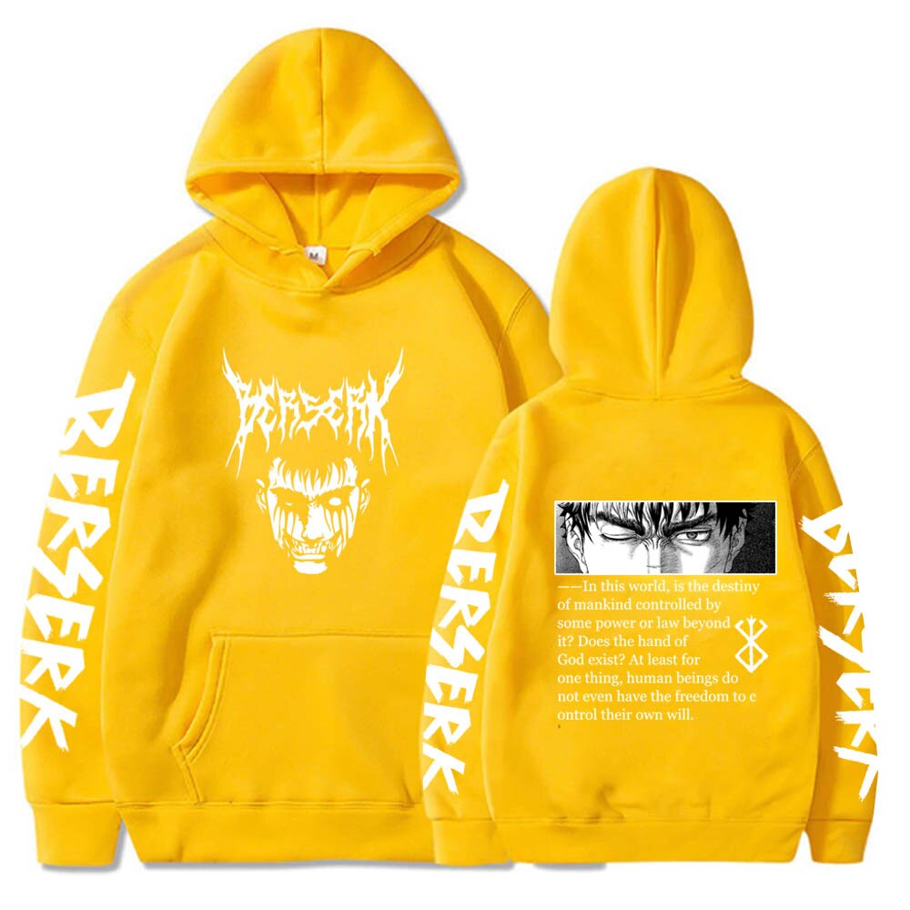 Anime Berserk Guts Eyes Gothic Hoodie