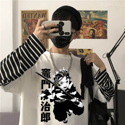 Demon Slayer Tanjirou Kamado Fighting Boy T-Shirts