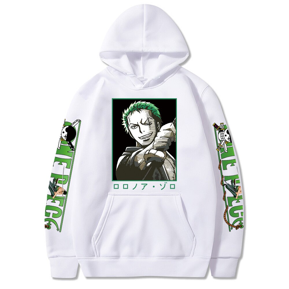 One Piece Pullover Roronoa Zoro Graphic Hoodies