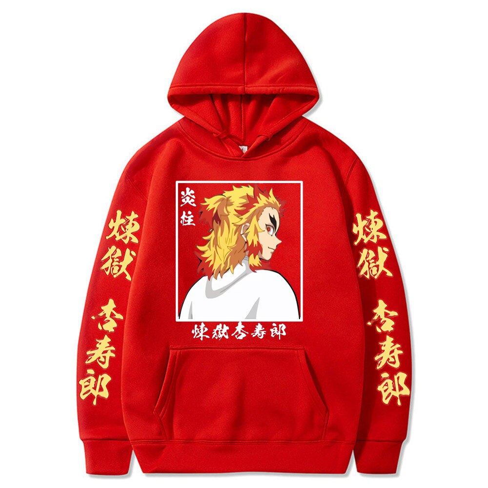 Demon Slayer Rengoku Kyojuro The Flame Hashira Hoodie