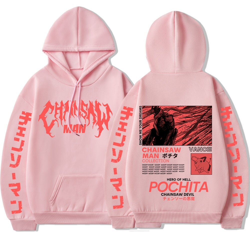 Chainsaw Man Pochita Graphic Hoodies