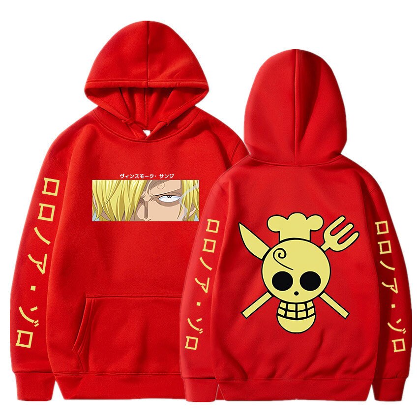 One Piece Sanji Print Hoodie