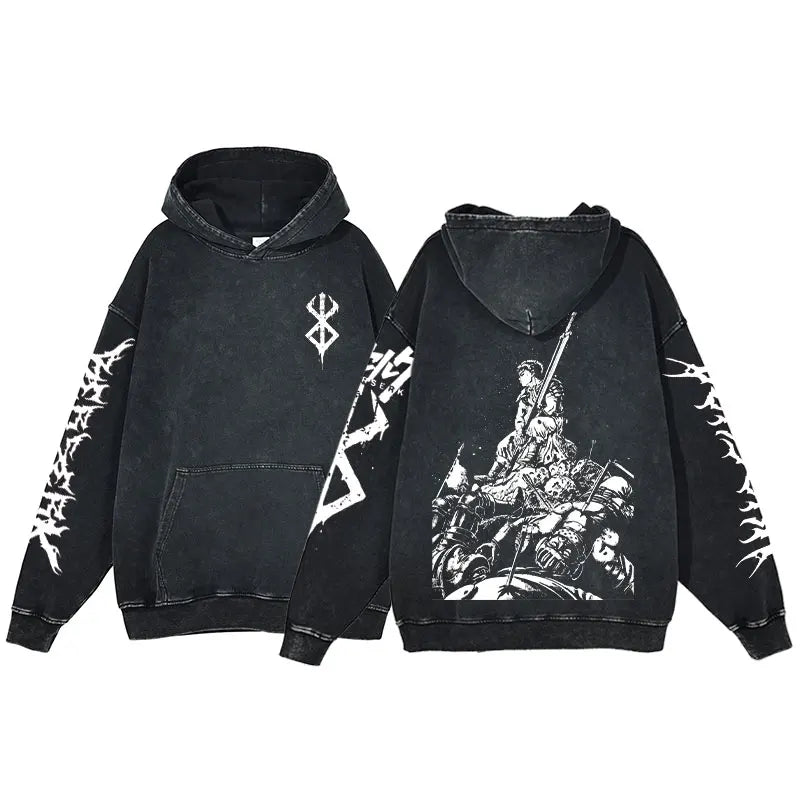 Berserk Acid Washed Hoodie