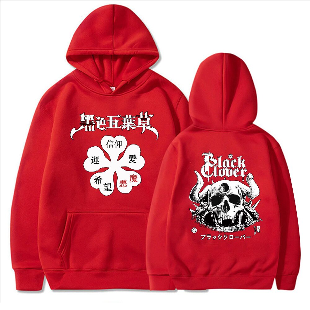 Black Clover Logo Pullovers Hoodie