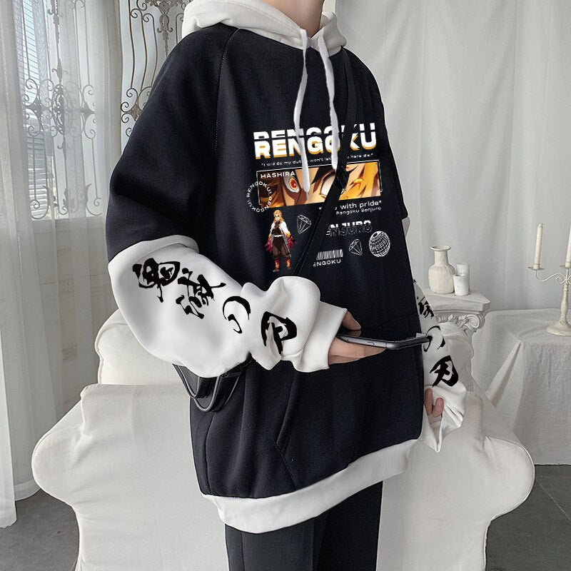 Demon Slayer Cool Kyoujurou Rengoku Eyes Hoodies