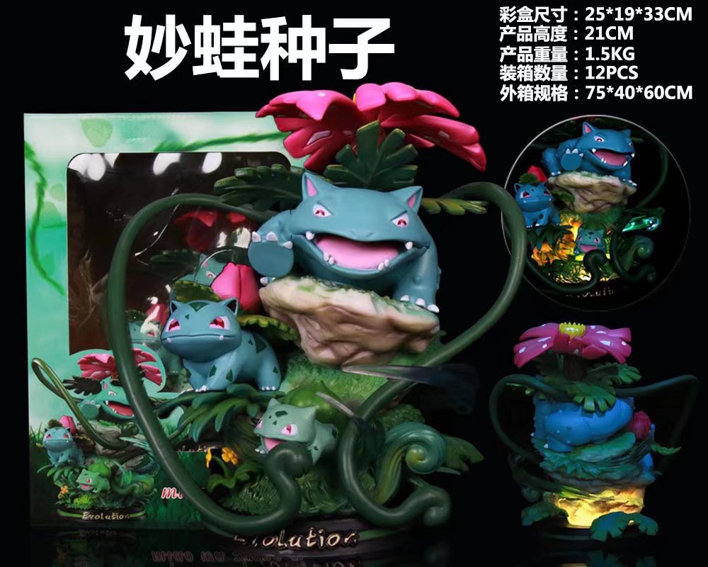 Pokemon MFC Evolution Mewtwo Charizard Gengar Eevee Blastoise Venusaur Luminous Figures