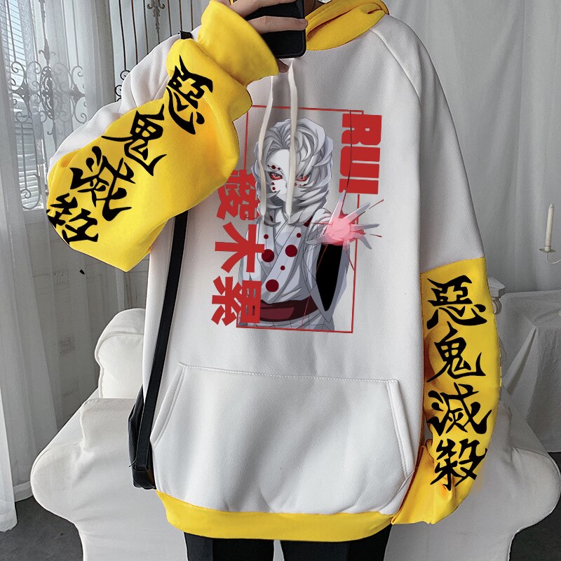 Demon Slayer Kimetsu No Yaiba Rui Hoodies